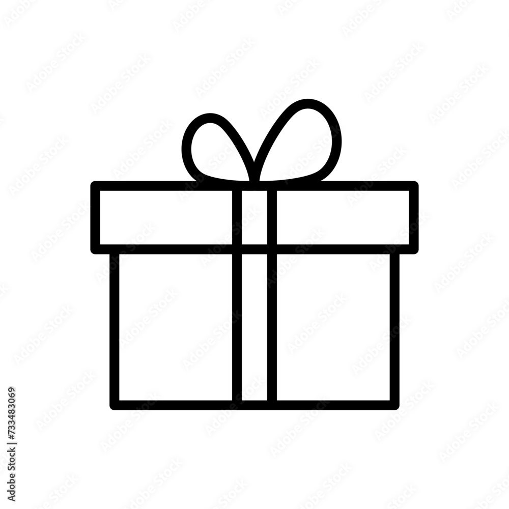 Gift icon vector. gift vector icon. birthday gift Gift icon vector. gift vector icon. birthday gift