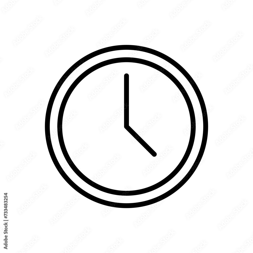 Clock icon vector. Time icon vector. watch icon symbol Clock icon vector. Time icon vector. watch icon symbol