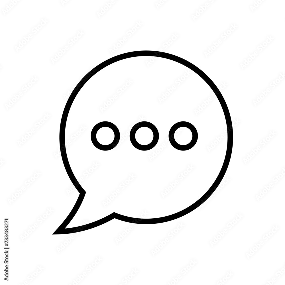 Chat icon vector. speech bubble icon. comment icon vector. message. contact us Chat icon vector. speech bubble icon. comment icon vector. message. contact us