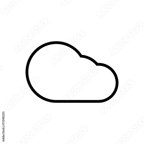 cloud icon vector. cloud vector icon