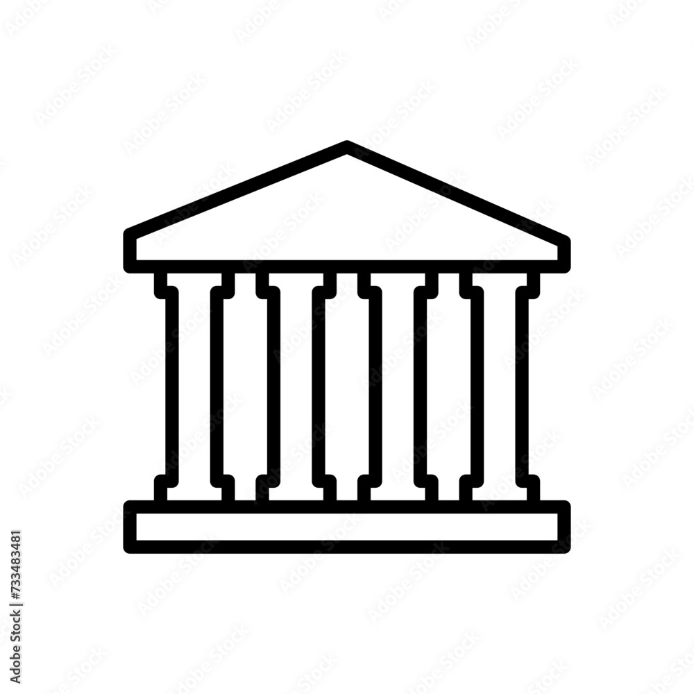Bank icon vector. bank vector icon, museum, university Bank icon vector. bank vector icon, museum, university