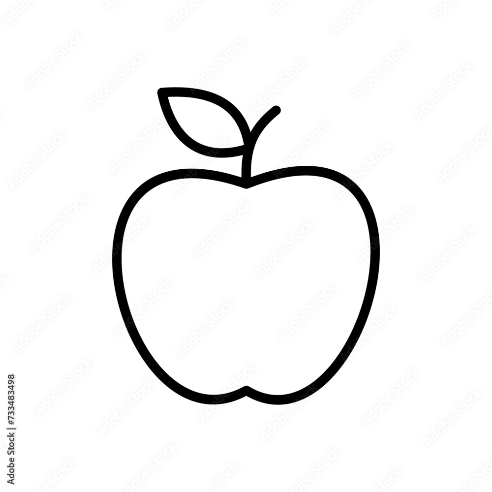Apple icon vector. Apple vector icon. apple symbols for your web design. Apple icon vector. Apple vector icon. apple symbols for your web design.