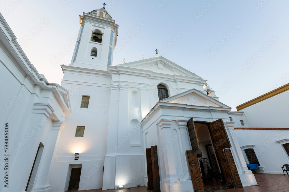 Fototapeta premium Located in the barrio of Recoleta, Basilica Nuestra Senora del Pilar in Buenos Aires, Argentina.