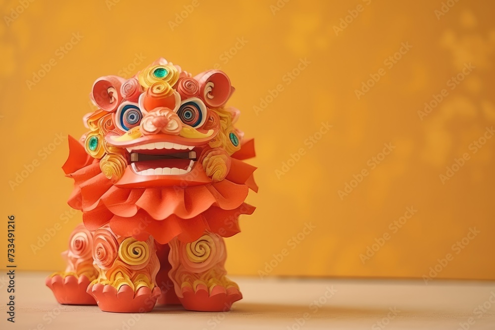Fototapeta premium Happy Chinese New Year colorful, copy space