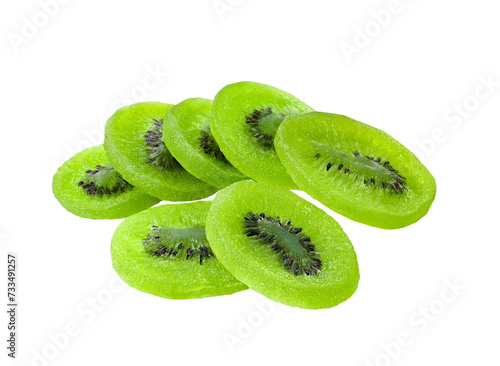 kiwi dried  isolated on  transparent png