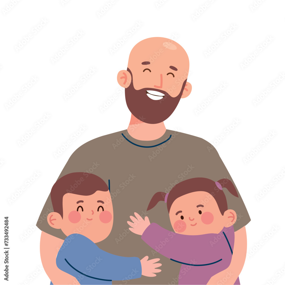 father and kids father and kids