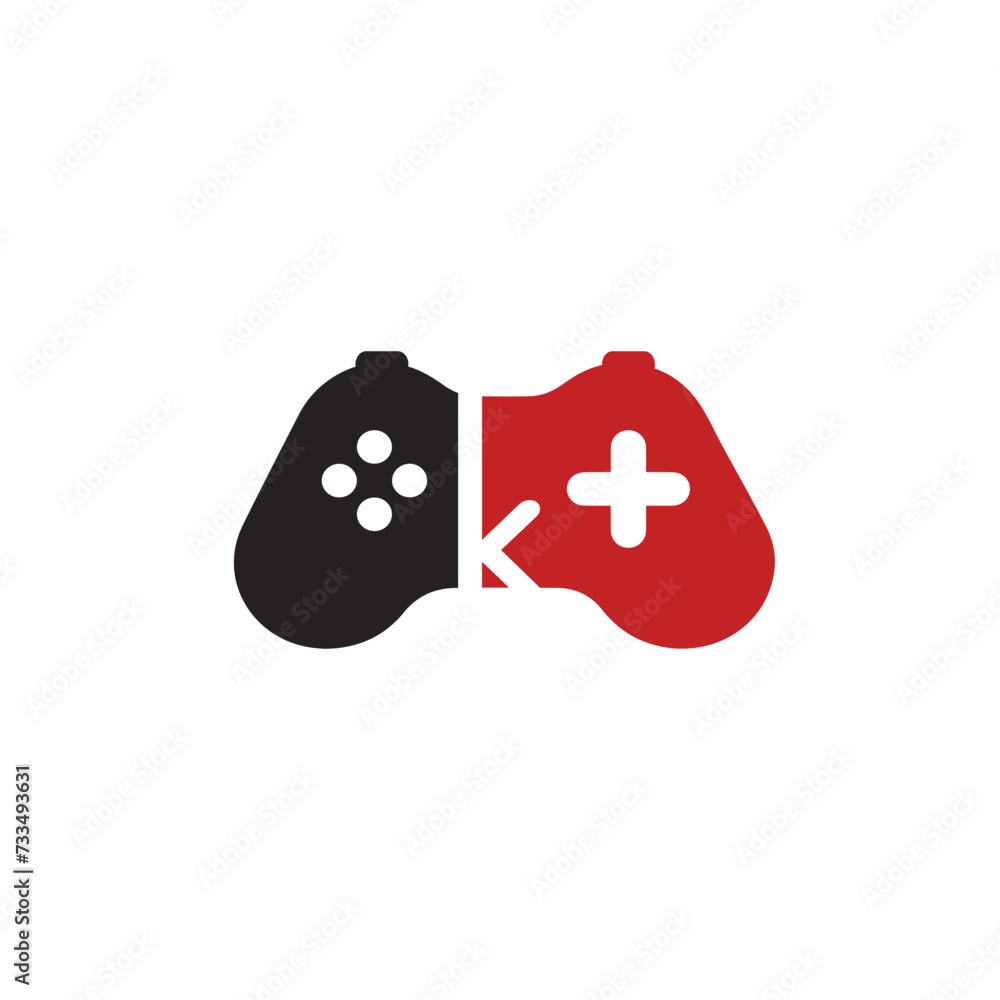 Stick game letter K logo Stick game letter K logo