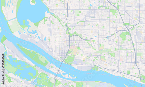 Vancouver Washington Map, Detailed Map of Vancouver Washington
