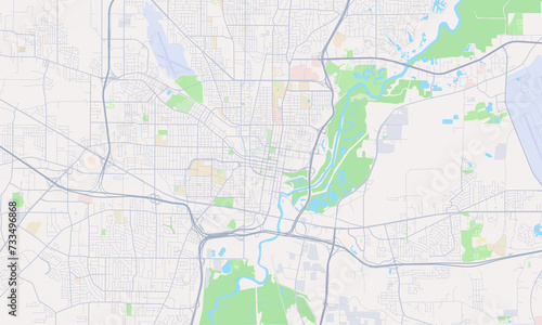 Jackson Mississippi Map, Detailed Map of Jackson Mississippi