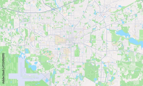 Tallahassee Florida Map, Detailed Map of Tallahassee Florida © Ben