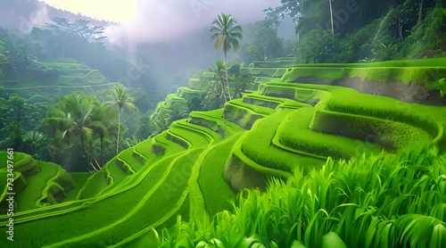rice paddies and terraces
 photo