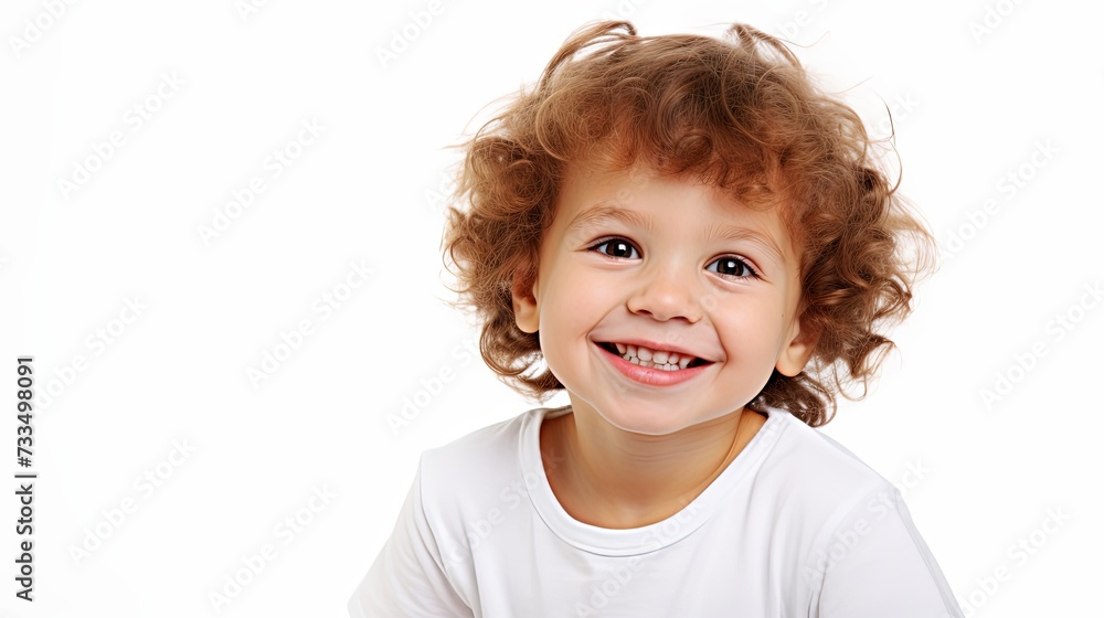 Happy little boy - isolated over a white backgorund Happy little boy - isolated over a white backgorund