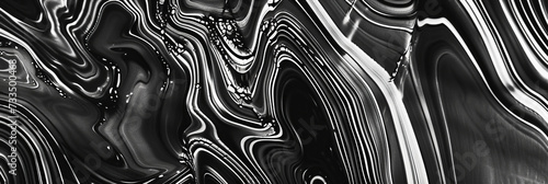 black slick texture background, generative AI
