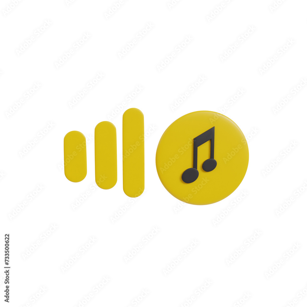 Multimedia 3d icon render clipart