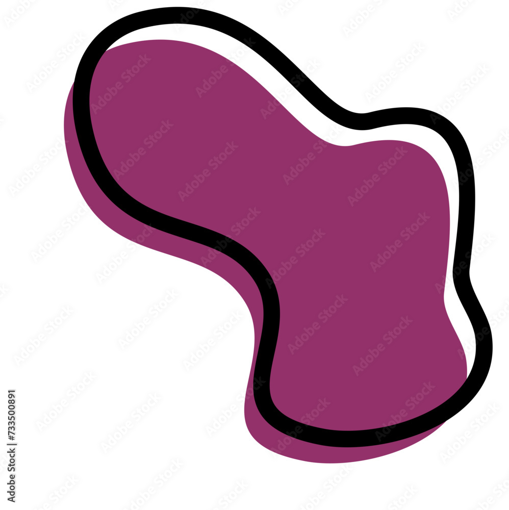 Aesthetic Organic Shape Vector Aesthetic Organic Shape Vector