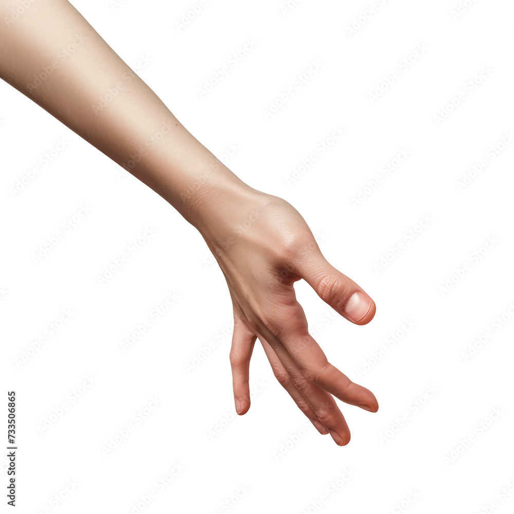 Beautiful woman hand isolated on transparent background, cut out, png Beautiful woman hand isolated on transparent background, cut out, png