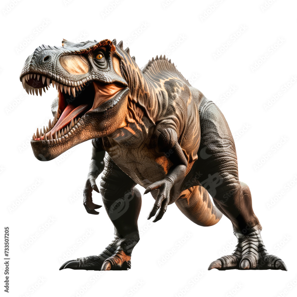 Tyrannosaurus dinosaurs toy isolated on transparent background, cut out, png Tyrannosaurus dinosaurs toy isolated on transparent background, cut out, png