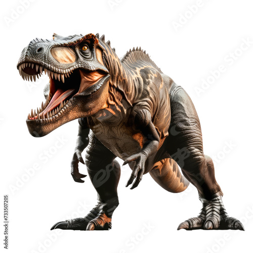 Tyrannosaurus dinosaurs toy isolated on transparent background, cut out, png © Jira