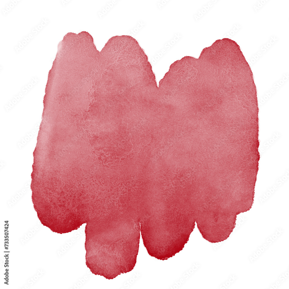 Red Abstract Shapes Decor