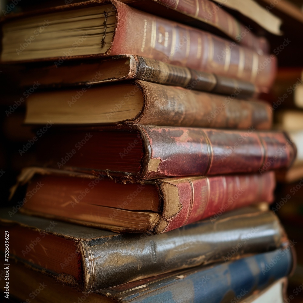 A stack of books that could be textbooks. A stack of books that could be textbooks.