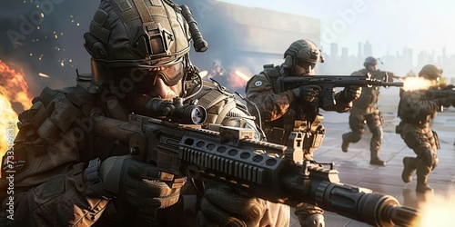 Engage in intense first-person shooter gameplay, immersing yourself in the action-packed world of FPS gaming.
