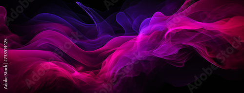 Magenta Mists: Abstract Fluid Pink Smoke