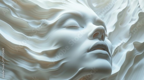 silent musical noteloud whisper echoing in a vacuum surrealist art 3D animation Unique