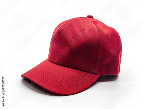 red cap isolated on white