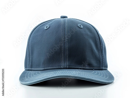 blue baseball cap isolated white 