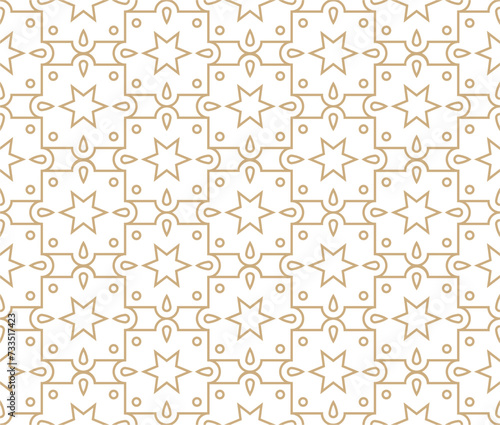 Seamless abstract geometric pattern in Islamic style