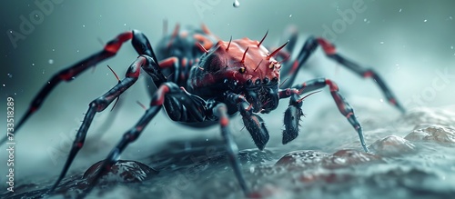 Bloodsucking carrier of diseases that is a parasitic arachnid. © TheWaterMeloonProjec