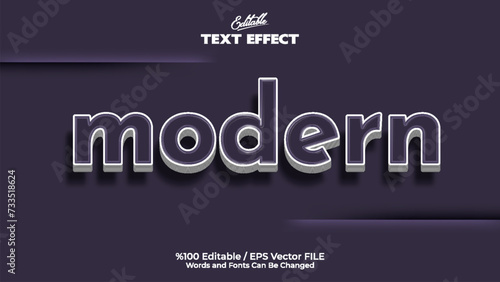 Editable Modern Text Effect
