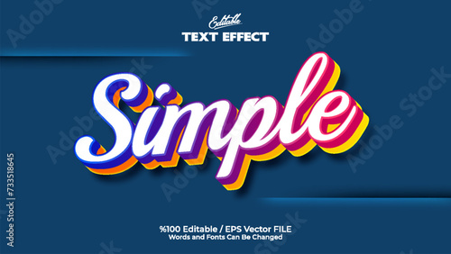 Editable Simple Text Effect