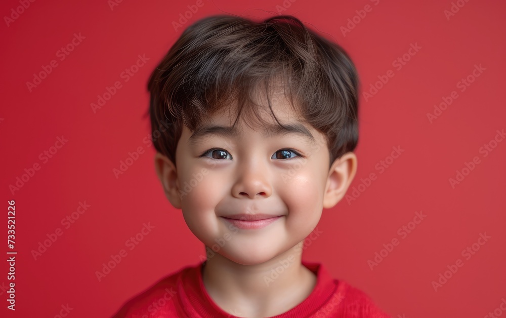 happy smiling asian kid in a professional studio background happy smiling asian kid in a professional studio background