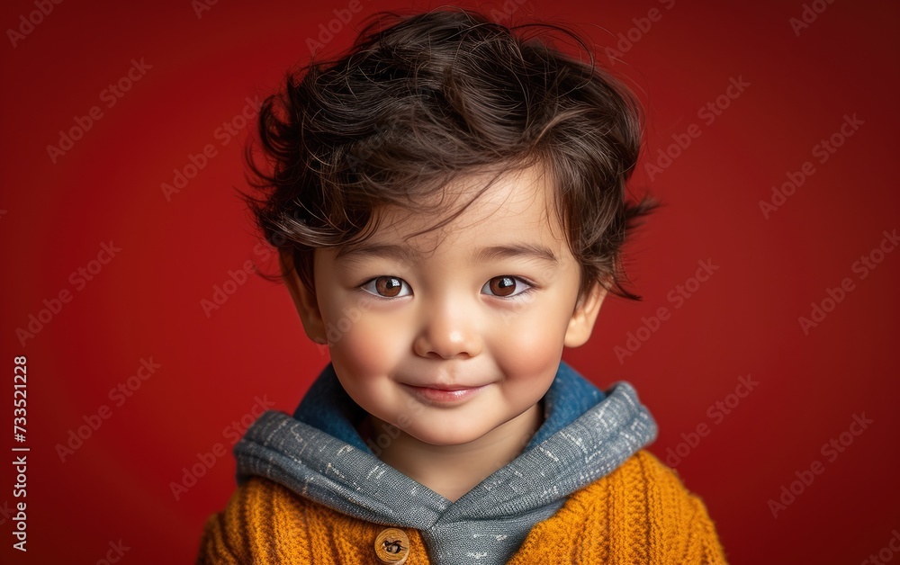 happy smiling asian kid in a professional studio background happy smiling asian kid in a professional studio background