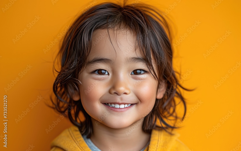 happy smiling asian kid in a professional studio background happy smiling asian kid in a professional studio background