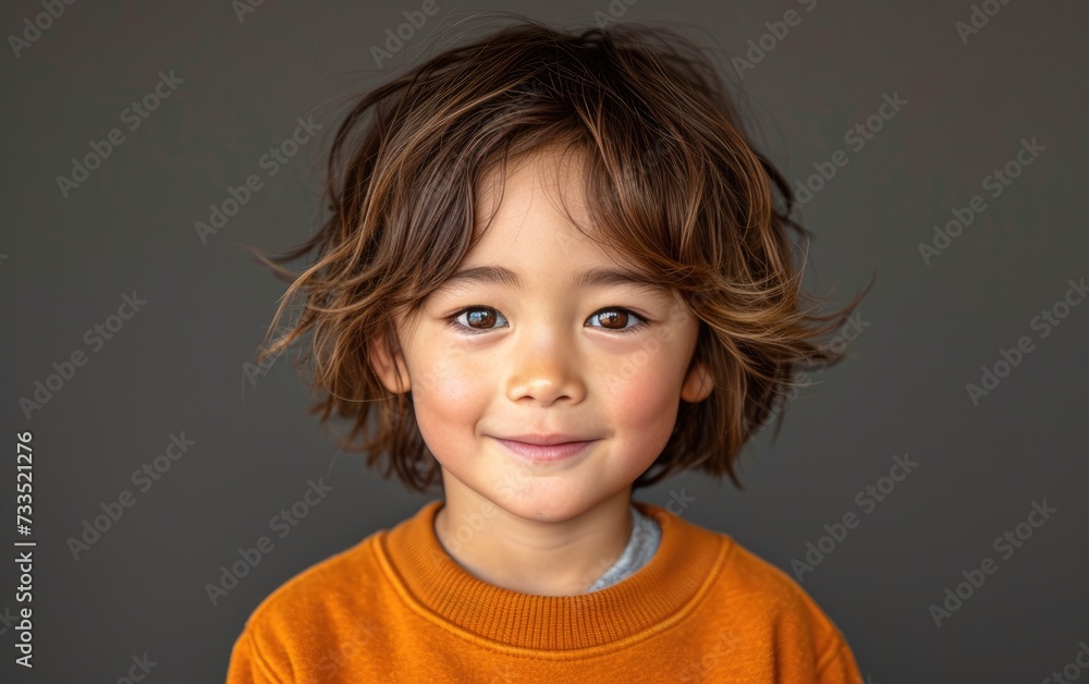 happy smiling asian kid in a professional studio background happy smiling asian kid in a professional studio background