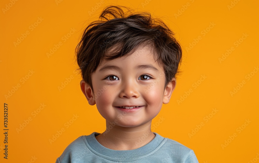 happy smiling asian kid in a professional studio background happy smiling asian kid in a professional studio background