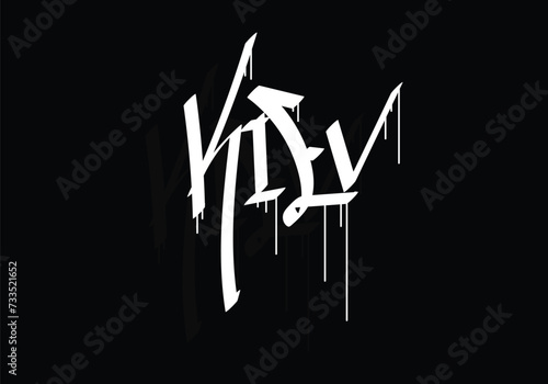 KIEV city graffiti tag style