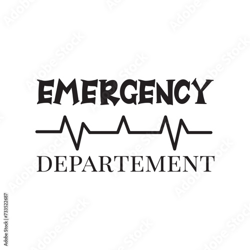 Emergency Department Vector Design on White Background