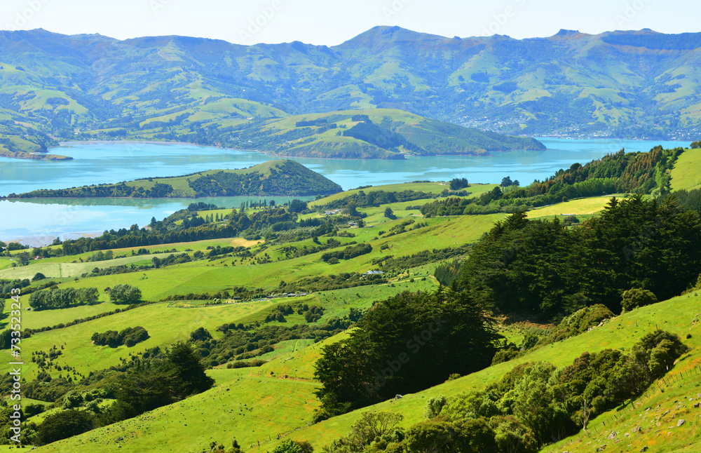 A beautiful view of Akaroa, New Zealand