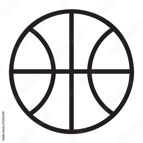 basketball line icon