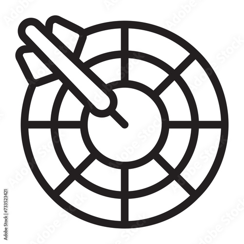 dart line icon