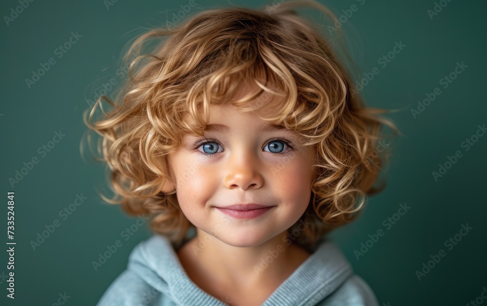 happy smiling caucasian kid portrait, professional studio background happy smiling caucasian kid portrait, professional studio background