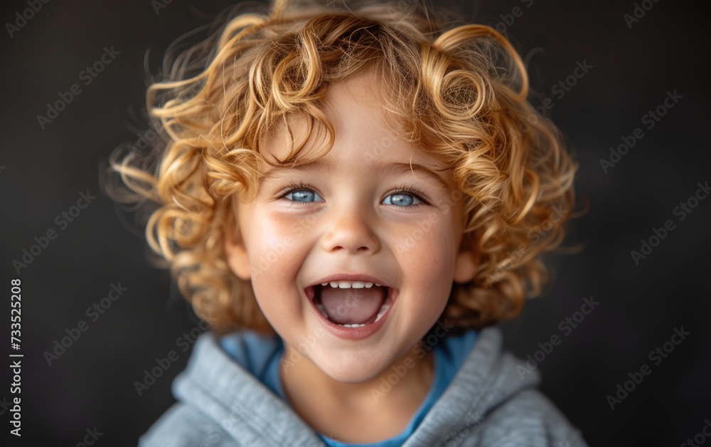 happy smiling caucasian kid portrait, professional studio background happy smiling caucasian kid portrait, professional studio background