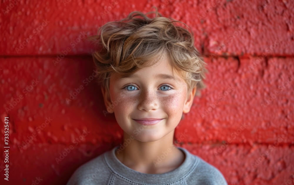 happy smiling caucasian kid portrait, professional studio background happy smiling caucasian kid portrait, professional studio background