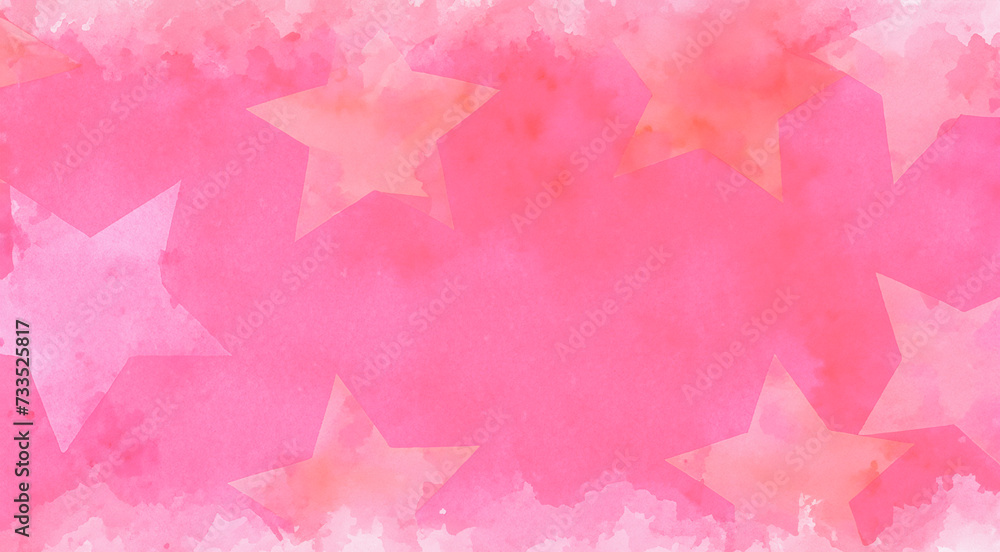 Bokeh on Pink Background with Bubbles and Stars Bokeh on Pink Background with Bubbles and Stars