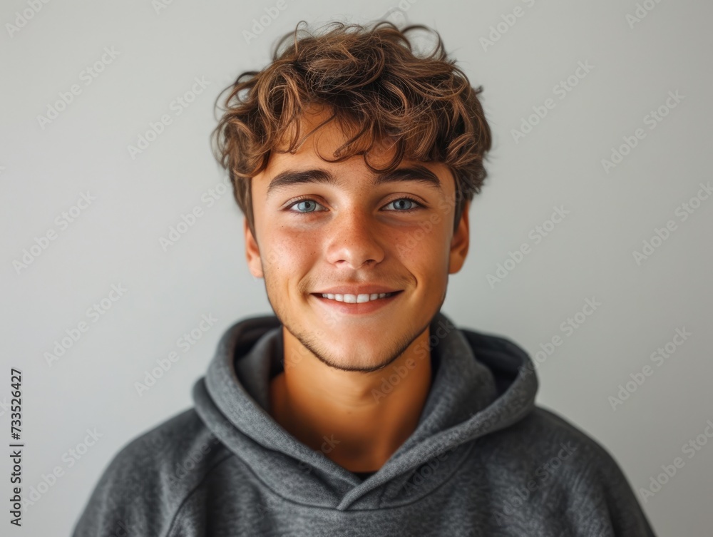 happy smiling caucasian man portrait, professional studio background happy smiling caucasian man portrait, professional studio background