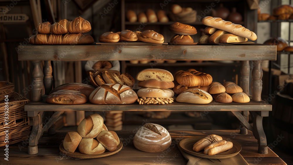 Nostalgic Flavors: Delicious Breads in a Time-Worn Bakery