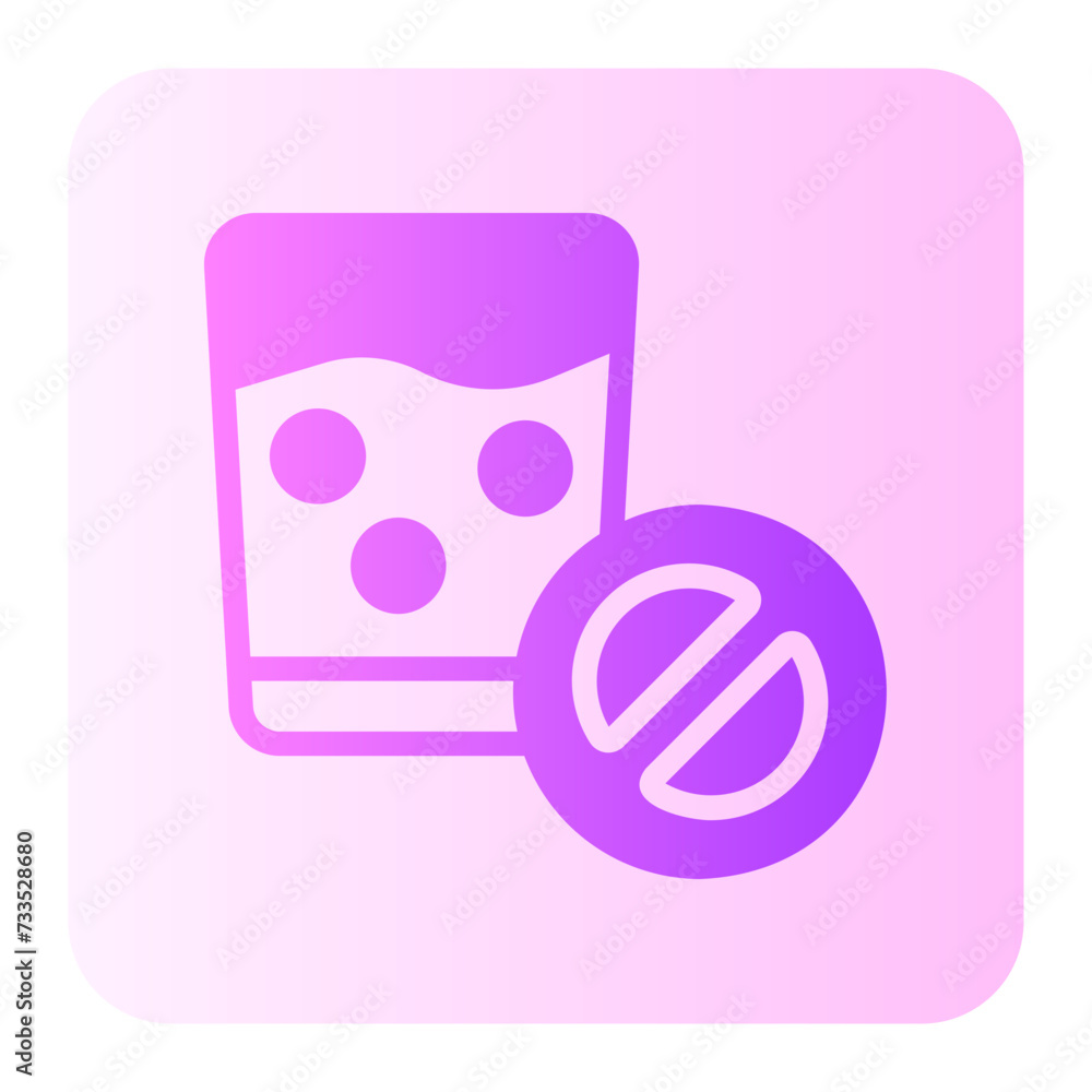 no drink gradient icon no drink gradient icon